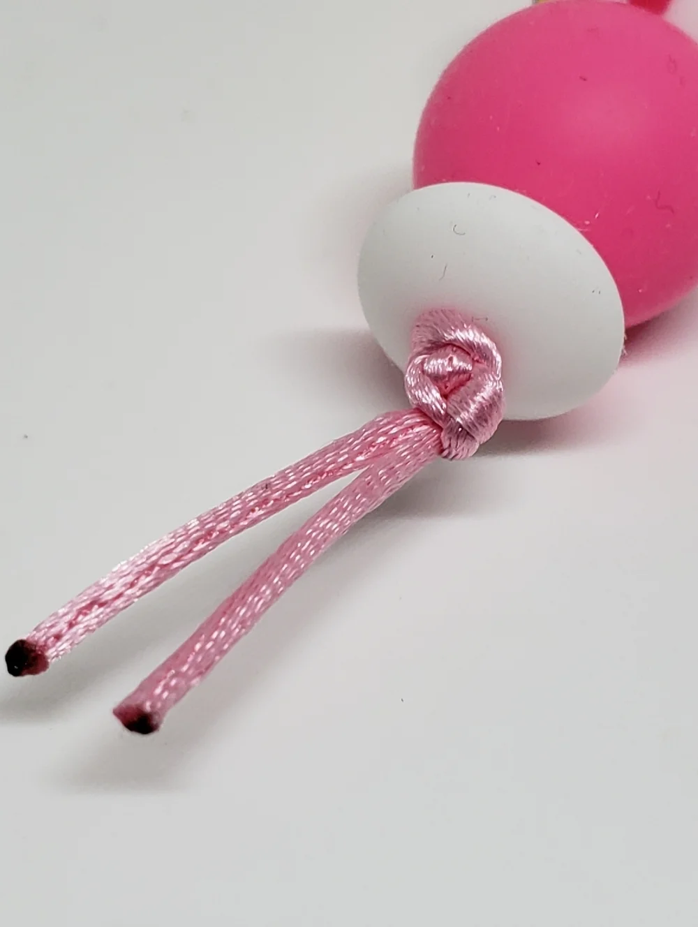 Handmade Silicone Focal Beaded Barbie Keychain